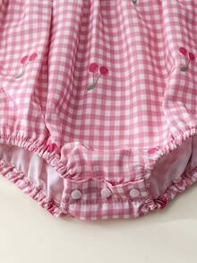 2pcs/Set Newborn Baby Girl Cute Fashionable Sleeveless Bodysuit And Hat Set, Summer