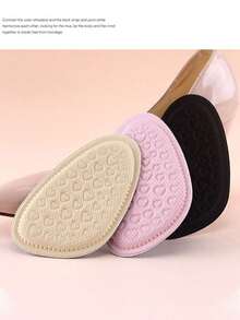 Halbe Einlegesohlen, Vordereinsätze für Herren und Damen, Fersenkissen für High Heels und Sportschuhe, Hintere Aufkleber für eine Nummer größere Schuhe, ein perfektes Anpassungstool