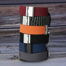 Smart Watch Strap - Orange (Silver Buckle) - View 7