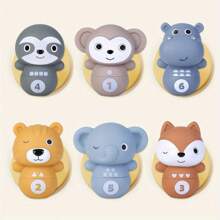 Kids Soft Bowling Toy Set With Stacking & Nesting, Indoor Outdoor Activity Play Game, Early Learning Toy For Animals, Numbers & Colors, Fun Gift For Toddlers