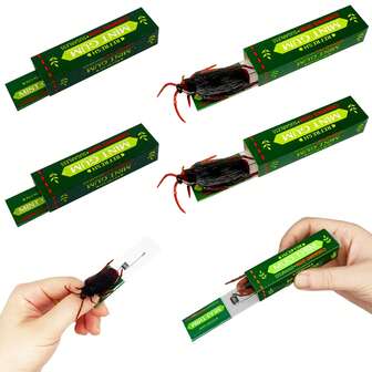 5/10/20pcs Fake Cockroach Prop - Chewing Gum Prank Toy - Novelty Joke Toy For Festivals