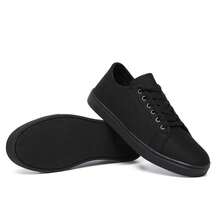 Men's Casual Skate Sneakers Lightweight Soft Sneakers - Black - View 5