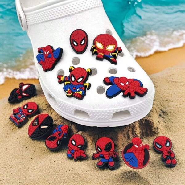Disney Spider-Man Series Shoes Flower Buckle Holes Shoes PVC Shoes, Bestselling Set