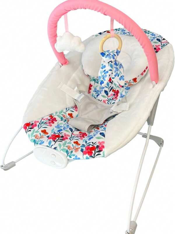  LADIDA My First Bouncer With Soothing Music And Gentle Vibration – Removable Toy Bar With 2 Toys – 321