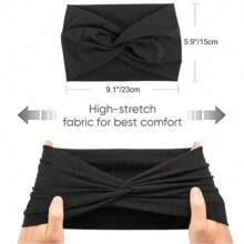 4pcs Women Headband, Boho Style Headscarf, Retro Turban Headband Hair Accessories, Suitable For Yoga, Running, Sports