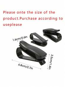 1pc/2pcs Auto Sun Visor Glasses Clips, Car Sunglasses Storage Holders