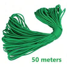 10/50/100 متر/طقم حبل ملون بالكامو متعدد الأغراض من 7 جوانب لأغراض طارئة بمخيمات وبيكنيك وتعليق الغسيل وقيادة الحيوانات الأليفة، حبل قوي للاستخدام المتنوع وال-DIY