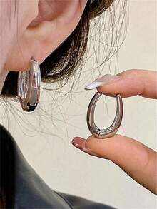 4 件套金色和银色现代时尚奢华女士耳环，适合日常佩戴、约会、派对，是节日、生日或周年纪念日送给女性的最佳礼物 - 彩色 - 查看 6