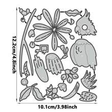 A Parrot Animal Leaf Golden Cutting Die Cutting Die Album Diy Scrapbook Paper Craft Knife Die Blade Stamping Die