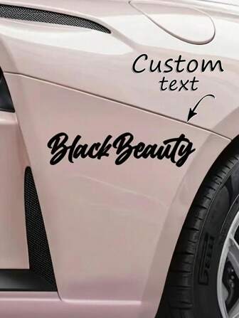 1pc Personalized Custom Sticker, Necessary Social Media Accessory For Men & Women, Car Exterior Decor For BMW, Mercedes-Benz, Audi Etc, Gold/Yellow/Green/White/Black/Pink/Red/Multicolor Holographic, Suitable For Growing Followers, Applicable To Smooth Surfaces Like Glass, Metal, Ceramics, Social Media Graphics, Fits Car Windows, Doors, Motorcycles, Bicycles