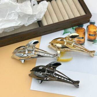 海豚设计发爪 波西米亚风动物耳朵爪夹 发夹 发颚夹 发夹 发夹 接发夹