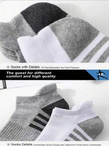 6 Pares de Meias Masculinas, Meias Esportivas, Meias de Basquete, Meias de Futebol, Meias Invisíveis, Meias Brancas, Meias Curtas, Meias Pretas, Meias Curtas Invisíveis, Meias Tobilleras, Design Antiderrapante de Linha Dupla, Absorção de Umidade, Macias e Respiráveis, Adequadas para Negócios e Lazer, Esportes ao Ar Livre, Estilo Universitário, Uso Diário em Todas as Estações, Meias Invisíveis e Curtas, Para Academia