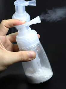 1 pieza Botella rociadora de polvo, Botella rociadora de viaje, Botella rociadora recargable portátil de plástico para polvo de uñas, especias de cocina, polvo para el cabello - Multicolor - Ver 5