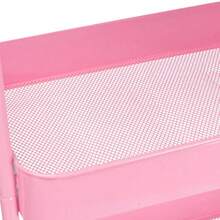5-Tier Metal Organizer Cart With Wheels, Multipurpose For Any Application - Pink - View 3