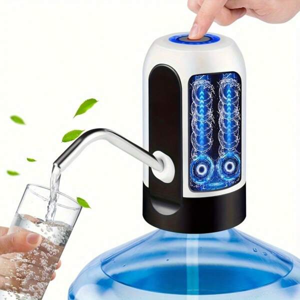 Portable Electric Water Pump, One-Touch Water Dispenser, Automatic Water Absorption Device, Home Water Dispenser, Suitable For Camping And Picnics