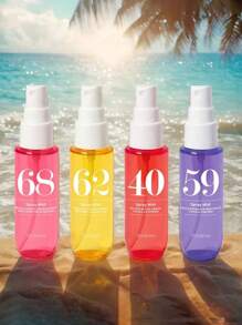 4/1 pièce Spray d'aromathérapie numérique de plage 40 ml, un incontournable pour les vacances, parfum pour femmes, aromathérapie longue durée sans brûlure, désodorisant longue durée, portable - convient pour les chambres, désodorisant d'intérieur/extérieur