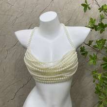 Fashion Faux Pearl Shell Pendant Waist Chain Beach Vacation Bikini Chain Multi-Layer Chest Chain Underwear Chain - White - View 8