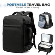 Zaini da viaggio approvati per i voli, in tessuto di nylon impermeabile ad alta capacità, zaini da trekking per computer per uomo e donna, regalo per mamma, papà, figlia, amico, accessori da viaggio unisex, zaini funzionali per business, ragazzi, computer, borse, design con cinghia per il bagaglio, per il ritorno a scuola, per il college, per il business, per l'all'aperto, per il freshman, per il sophomore, regalo per il fidanzato e il papà, zaini per cabina, bagaglio a mano
