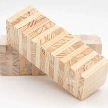 48块天然木质堆叠游戏套装 - 成人战术平衡积木，色彩鲜艳的精准拼图 | 完美缓解压力，迎接游戏之夜挑战 - 彩色 - 查看 4