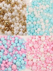 85g/3oz Assorted Pearls Cake Decorations - Cupcake Toppers For Celebrations, Wedding, Shower, Party, Christmas,Candy Decoration,Wedding Cake Topper