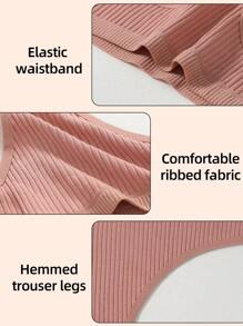 7pcs Set Seamless Low Waist Panties Sexy Ribbed Underwear Women Comfortable Breathable Panty Yoga Sports Briefs Thongs For Women