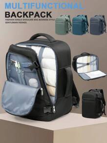 Zaini da viaggio approvati per i voli, in tessuto di nylon impermeabile ad alta capacità, zaini da trekking per computer per uomo e donna, regalo per mamma, papà, figlia, amico, accessori da viaggio unisex, zaini funzionali per business, ragazzi, computer, borse, design con cinghia per il bagaglio, per il ritorno a scuola, per il college, per il business, per l'all'aperto, per il freshman, per il sophomore, regalo per il fidanzato e il papà, zaini per cabina, bagaglio a mano