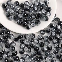 82 قطعة خرز زجاجي متنوع الألوان تدرج بألوان الاكوشير مناسب لصنع المجوهرات DIY، مواد حرفية أنيقة، هدية مثالية للمناسبات الفضائية