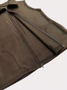 NASHLY Women Sweater Vests - 棕色 - 查看 6