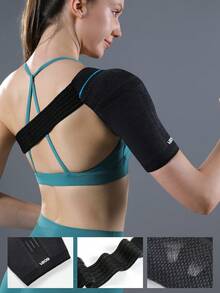 VBOSI Adjustable Left/Right Shoulder Support Brace, Unisex, With Removable Silicone Pad - Shoulder Sleeve Compression Sleeve, Suitable For Sports And Daily Wear - Multicolor - View 6