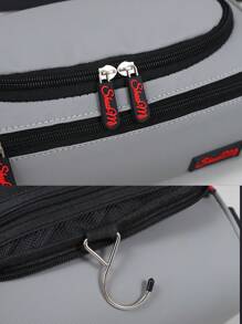 1 件牛津布行李袋、多功能收纳袋、防水洗漱用品袋、拼色化妆包、大容量随身行李袋、化妆品收纳袋、浴室防水洗漱用品袋、夏季旅行必备、男士收纳袋、收纳挂袋、收纳袋、男女适用、户外海滩度假、母亲节礼物、父亲节礼物、生日礼物、送给男朋友情人节礼物的理想选择