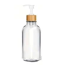 1/2 Paquetes Dispensador de jabón transparente Juego de dispensador de jabón y loción con bomba, Dispensadores de jabón de manos y platos de plástico de 16 Oz para baño y cocina, Botellas rellenables de jabón líquido