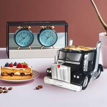 Handcrafted Semi-Truck Shaped Coffee Mug - Durable Resin Reusable Cup With Detailed Design, Multi-Color Options - Perfect Gift For Truck Drivers, Dad, Coffee-Loving Truckers - Hand Wash Only, Coffee Cup, Sturdy Construction