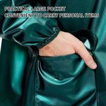 1 Conjunto Impermeable Unisex, Chaqueta con Capucha y Pantalones, Minimalista y de Moda para Uso Diario Casual, Impermeable y a Prueba de Viento, para Actividades al Aire Libre, Equipo de Camping