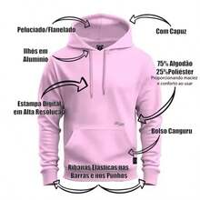 COLD SHIRT GANGURU SWEATSHIRT WITH HOOD AND POCKET MEN'S WOMEN'S COTTON WINTER FLANNEL COAT NEW - Black - View 9