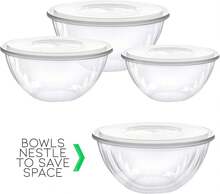 Disposable 48 Ounce Round Crystal Clear Plastic Serving Bowls With Lids, Party Snack Or Salad Bowl, Chip Bowls, Snack Bowls, Candy Dish, Salad Container Pack Of 2 - 軍綠色 - 查看 9