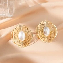 JOJELOO 1 Pair Of High-End Gold Hollowed Out Butterfly Earrings, With A Female Style And Niche Design, Exaggerated Earrings