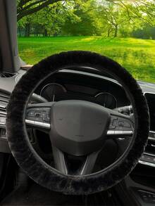 Car Steering Wheel Cover Protective Cover, Plush Without Inner Ring, Winter Universal, Car Accessories