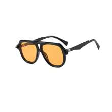1 Stück modische orange Pilotenbrille für Damen, vielseitig einsetzbar für Fotografie & Accessoires, Sommer