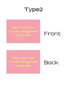 100/200/500张粉色名片，个性化定制双面印刷商务会员卡，高端定制防水覆膜名片，300克铜版纸，多功能，装饰性强，烫金工艺，时尚多彩，可爱，小巧，卡哇伊，现代定制，独一无二，沙漠秋季温馨，办公室装饰，新工作，办公用品