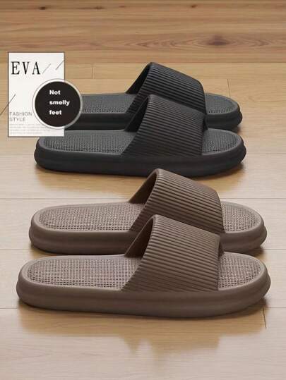 EVA Slippers For Men And Women, Solid Color, Comfortable, No Slipping, Durable, Suitable For Indoor Use[ New Product High ]