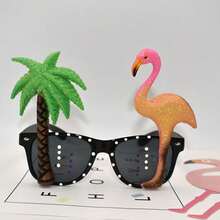 1pc Tropical Beach Themed Eye Mask, Suitable For Summer Fun Photo Props, Hawaii Party Decorations