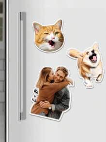 Custom Photo Fridge Magnets, Fridge Magnet Decorations With Photo Designs, Personalized Magnet Fridge Magnets, Photo Face Magnets, Custom Face Magnets, Funny Photo Magnets, Dog Photo Magnets, Photo Magnets, Home, Office, School, Car Decorations, Fashionable, Colorful, Cute, Simple, Kawaii, Unique Personalized Custom Gifts,