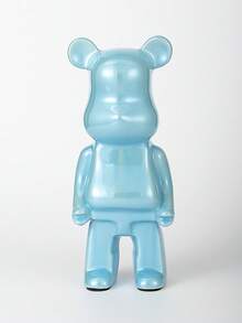 Decoración de oso de cerámica de 28 cm con forma de corazón, figura de oso de peluche de dibujos animados, decoración de alta gama para sala de estar, gabinete, gabinete de TV y ornamento para mostrador de bar - Multicolor - Ver 18