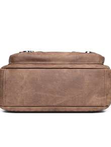 女士多口袋可调节肩带休闲单肩包