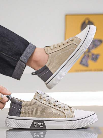 Zapatos deportivos para hombres, versión coreana, primavera 2025. Suela blanda y versátil, suela gruesa, zapatillas deportivas de estilo coreano, zapatos para correr, zapatillas blancas, zapatos planos, zapatos casuales, zapatos deportivos, zapatos de suela gruesa, moda