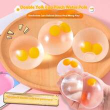1pc 2025 New Squeeze Stress Relief Toy, Realistic Fake Egg, Creative Gag Gift, Squeeze Without Breaking, Stress Reducing Toy - Perfect Gift For Birthday, Christmas, Valentine's Day