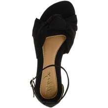 Elegant Sandal With Closed Back In Black Suede Ideal For Everyday Work With Comfort Special Size From 34 To 42 Simple Elegant Party Fabric - ĐEN - Xem 2
