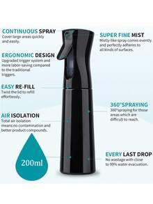 1/4 件专业理发工具套装 - 理发推子清洁刷、耐热造型梳、男士尼龙鬃毛胡须刷 - 沙龙品质理发配件套装，适合所有发质、返校、旅行度假必备、女士发饰 - 彩色 - 查看 6