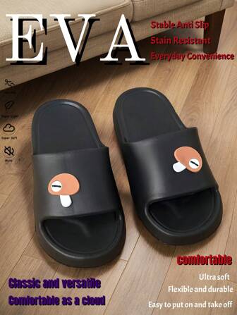 Nuevas zapatillas tipo seta de temporada, zapatillas de estar por casa minimalistas y elegantes para hombres, hechas de material EVA con aberturas, transpirables, antideslizantes, cómodas, sin olor, resistentes al desgaste, antibacterianas y con protección para los pies. Adecuadas para uso casual diario, para vacaciones en la playa o uso en exteriores, zapatillas frescas para parejas de hombres y mujeres.