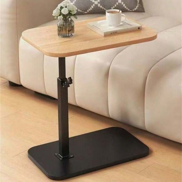 Adjustable Side End Table, Minimalist Mobile Coffee Table For Living Room Sofa, Bedroom Nightstand, Simple Home Use